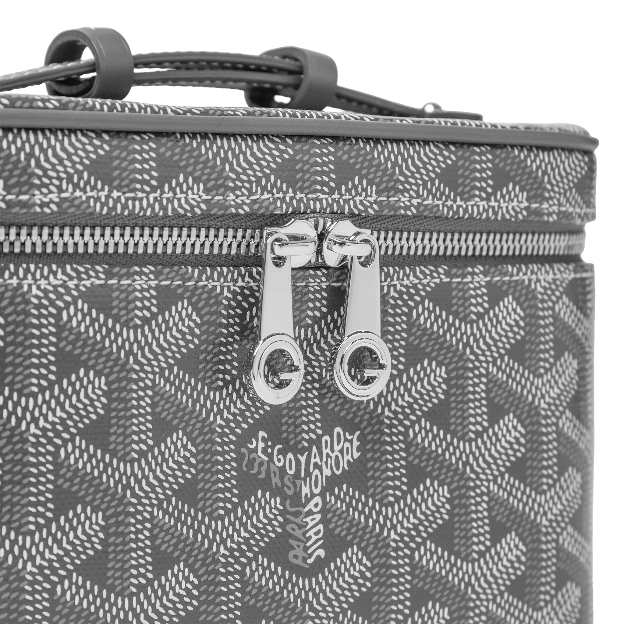 Detailed View of Goyard Muse Mini Grey Vanity Bag MUSEVAMINTY51CL51P